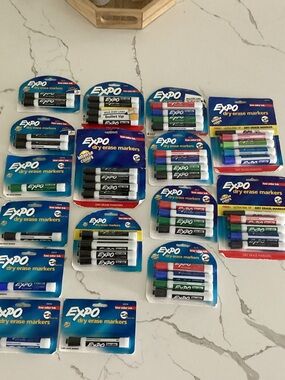 Assorted Color Dry Erase Markers - Pack